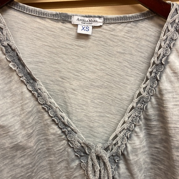 Angela Mara made in Italy women fashionable top Size XS to Small - Picture 4 of 6